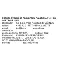 POSUDA OVALNA SA POKLOPCEM PLASTIČNA 31x21 CM SORT BOJE - LUX