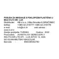 POSUDA ZA MIKSANJE S POKLOPCEM PLASTIČNA U BOJI 21x15 CM - LUX