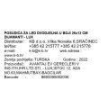 POSUDICA ZA LED DVODIJELNA U BOJI 26x12 CM DIJAMANTI - LUX