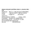 ZDJELA OVALNA PLASTIČNA U BOJI 3 L (32x25x12 CM) - LUX