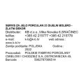 SERVIS ZA JELO PORCULAN 23 DIJELNI BOLERO - ZLATNI DEKOR
