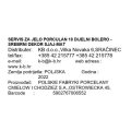 SERVIS ZA JELO PORCULAN 18 DIJELNI BOLERO - SREBRNI DEKOR SJAJ-MAT