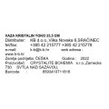 VAZA KRISTALIN YOKO 25,5 CM