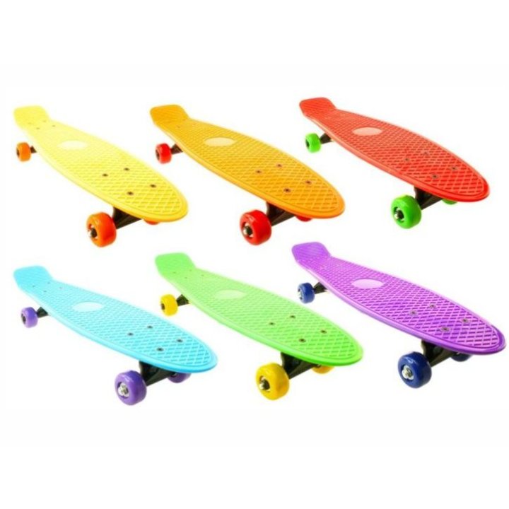 SKATEBOARD ABS KRATKI 55 CM - SORT BOJE (80 KG)