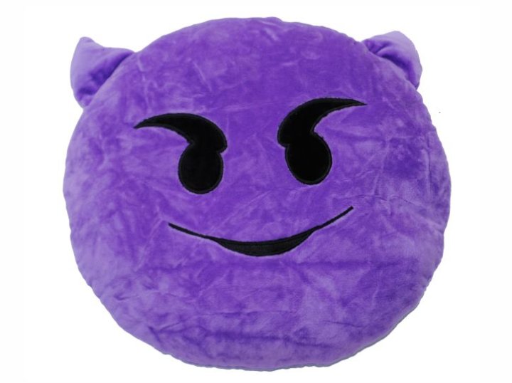 JASTUK EMOTIKON - LJUBIČASTI DEMON 32 CM
