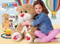 iPLUSH MEDO PLIŠANI NA NAPUHAVANJE ( L ) 60 CM SA PUMPOM - SVIJETLO SMEĐI