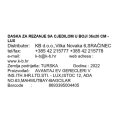 DASKA ZA REZANJE SA CJEDILOM U BOJI 36x20 CM - LUX