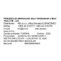 POSUDICA ZA GRICKALICE JOLLY DVODJELNA U BOJI 19x6,5 CM - LUX