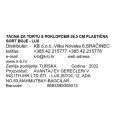TACNA ZA TORTU S POKLOPCEM 26,5 CM PLASTIČNA - LUX