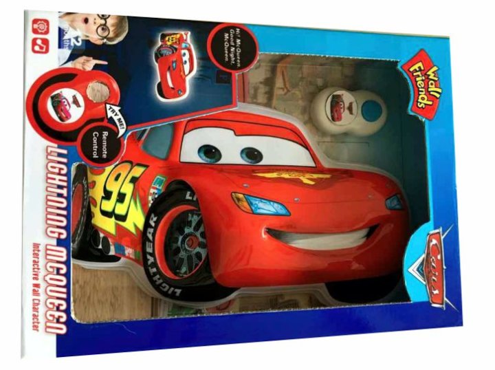 Zidna svjetiljka Cars na baterije s muzikom i daljinskim upravljačem