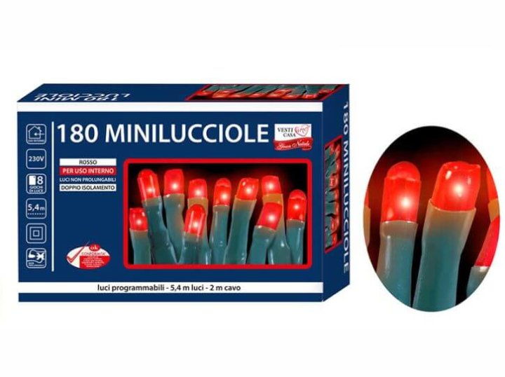 LAMPICE ZA BOR 180/1 CRVENE S FUNKCIJAMA - UNUTARNJE