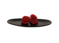 TANJUR OVALNI CRNI - MDF 28x18,5 CM