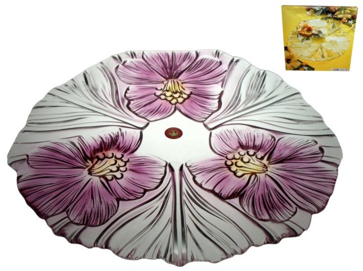 MIRANDA LILA-ŽUTI TANJUR 36 CM
