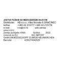 JASTUK PLIŠANI SA MEDVJEDIĆEM 30x30 CM