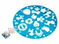 PAW PATROL SET 6 KREDA U BOJI I ŠABLONA ZA CRTANJE 57 CM