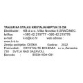 TANJUR NA STALKU KRISTALIN NEPTUN 33 CM