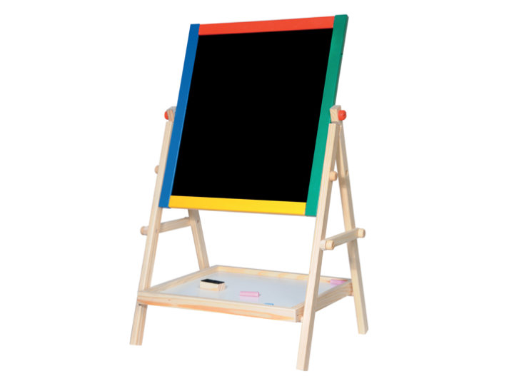 DRVENA PLOČA ZA PISANJE CRNO-BIJELA MAGNETNA 38x65,5 CM