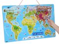 PUZZLE KARTA SVIJETA DRVENE