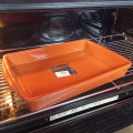 PEKAČ ČETVRTASTI KERAMIČKI SMEĐI 39,5x25,5 CM