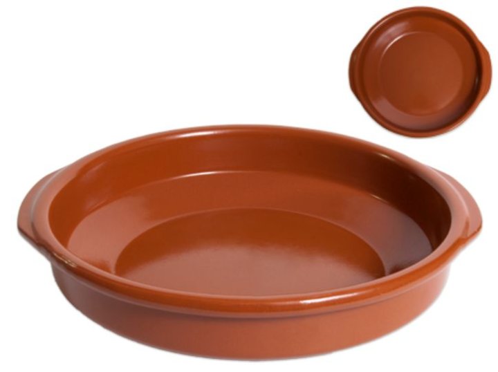 PEKAČ OKRUGLI KERAMIČKI SMEĐI 38 CM
