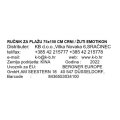 RUČNIK ZA PLAŽU 75x150 CM CRNI / ŽUTI EMOTIKON