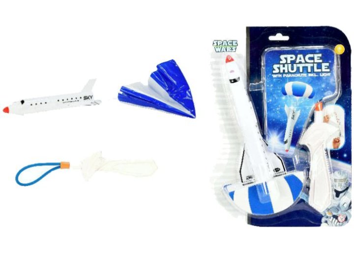 SPACE SHUTTLE SA LANSEROM NA GUMICU I PADOBRANOM - BLISTER 30x21 CM