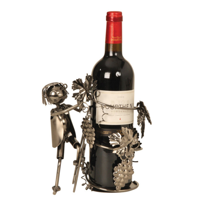 STALAK ZA BUTELJU METALNI - VINOGRADAR 21 CM