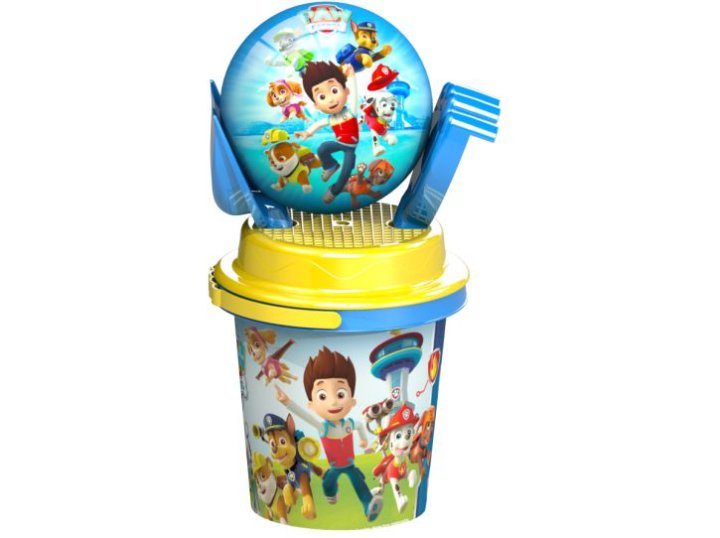 KANTICA S PRIBOROM PLAŽU I LOPTICOM PLAVA - PAW PATROL