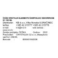 KRISTALNE ČAŠE ZA ŠAMPANJAC ELEMENTS DEKORIRANE 6/1 190 ML