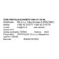 ČAŠE KRISTALIN ELISABETH VINO 6/1 350 ML