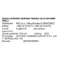 ZDJELA-KOŠARICA MURANO STAKLO 25x16 CM KREM PERLA