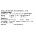 ZDJELA ZVJEZDASTA MURANO STAKLO 30 CM LJUBIČASTO-SIVA