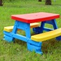 DJEČJI STOLIĆ ZA PIKNIK S KLUPICAMA 77x71x43 CM