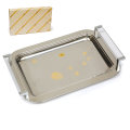 TACNA INOX 18/10 ČETVRTASTA S POZLATOM 36 CM