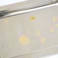 TACNA INOX 18/10 ČETVRTASTA S POZLATOM 36 CM