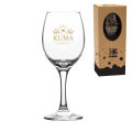 ČAŠA ZA VINO S TISKOM NAJBOLJA KUMA U POKLON KUTIJI