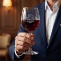 ČAŠA ZA VINO S TISKOM KRALJ U POKLON KUTIJI 370 Ml