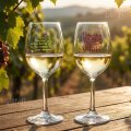 ČAŠA ZA VINO S NATPISOM - Dobar dan počinje... U POKLON KUTIJI 370 Ml