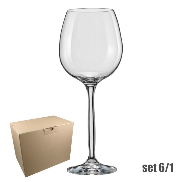 ČAŠE KRISTALIN CHANSON CRNO VINO 6/1 460 ML