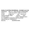 ZDJELICA PLASTIČNA DEKORIRANA - COUSINE 14,5x7 CM
