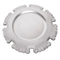 TANJUR DEKORATIVNI SREBRNI S REZBARENIM RUBOM 33 CM - PVC