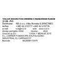 TANJUR DEKORATIVNI SREBRNI S REZBARENIM RUBOM 33 CM - PVC