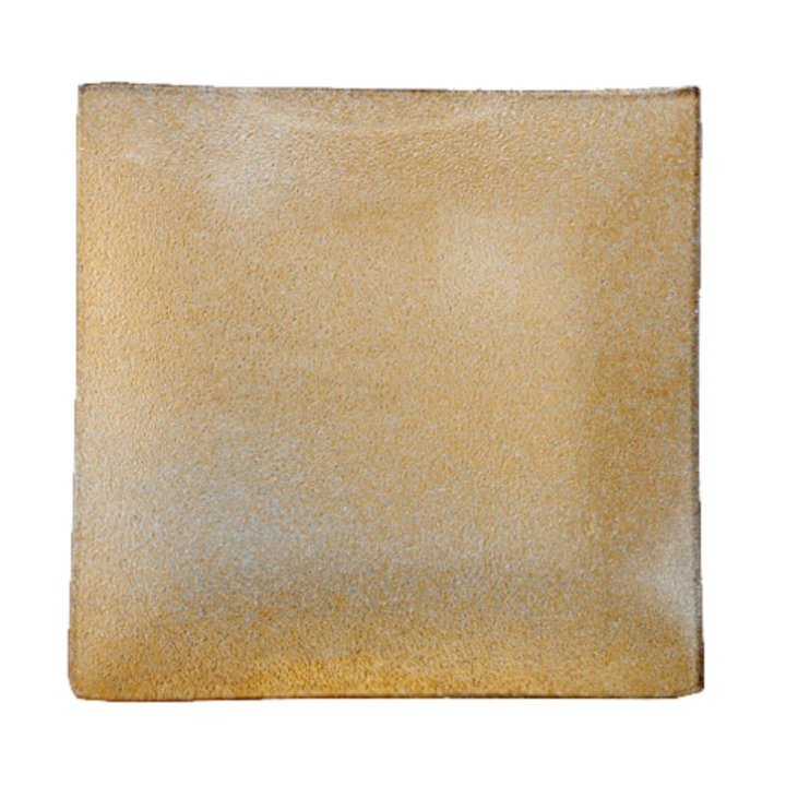 TANJUR STAKLENI DEKORIRANI ČETVRTASTI 23,5x23,5 CM - ZLATNI
