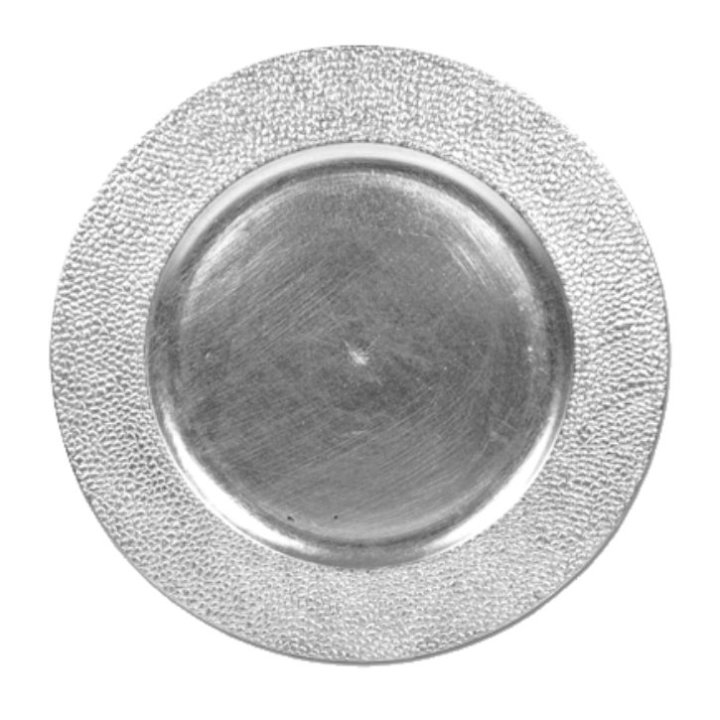 TANJUR DEKORATIVNI SREBRNI 33 CM - PVC