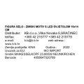 FIGURA SELO - ZIMSKI MOTIV S LED SVJETLOM 19x14 CM