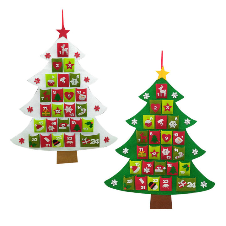 Adventski kalendar bor sa džepićima 78x64 cm
