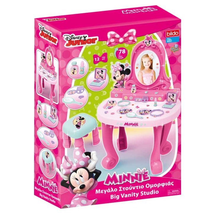 Minnie Mouse kozmetički stolić dječji s priborom 12 dijelni  78 cm