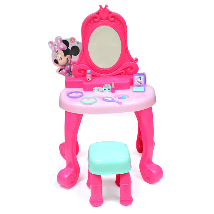MINNIE MOUSE KOZMETIČKI STOLIĆ DJEČJI S PRIBOROM 12 DIJELNI 78 CM