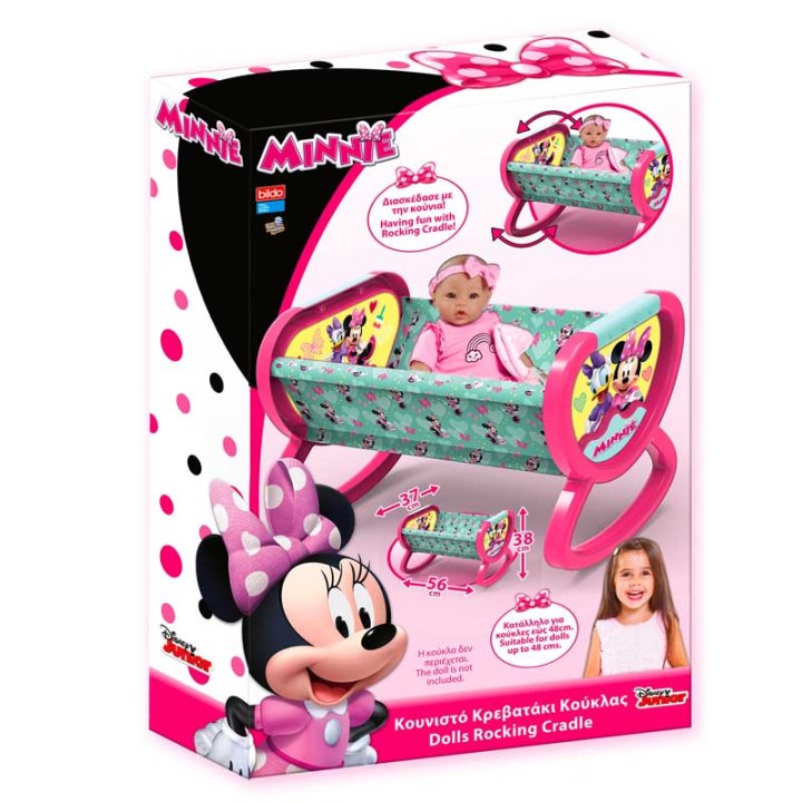 Minnie Mouse kolijevka za lutke 56x38 cm