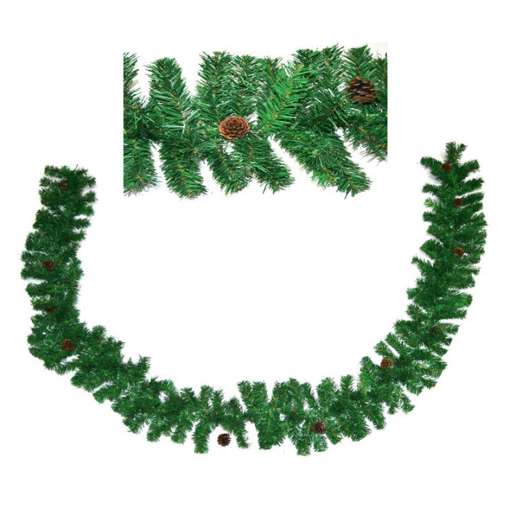 GIRLANDA ZELENA 300 CM S ČEŠERIMA